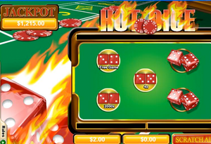 Hot Dice Scratchcard