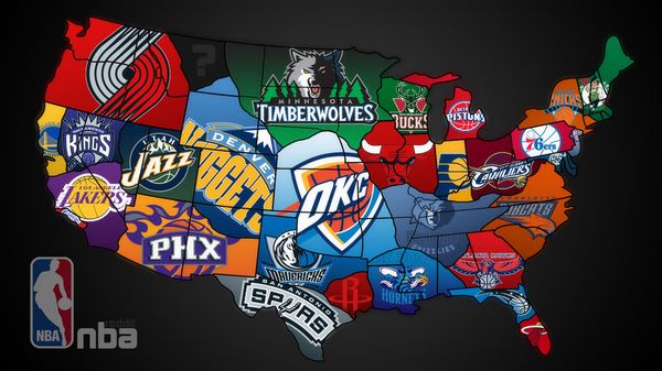 NBA Teams by State