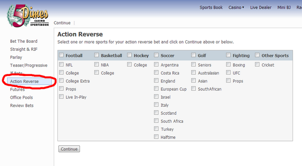 Action Reverse Betting at 5Dimes action reverse bet