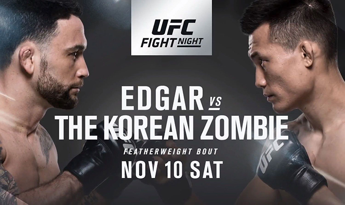 UFC Fight Night 139 “The Korean Zombie” vs. Yair Rodriguez